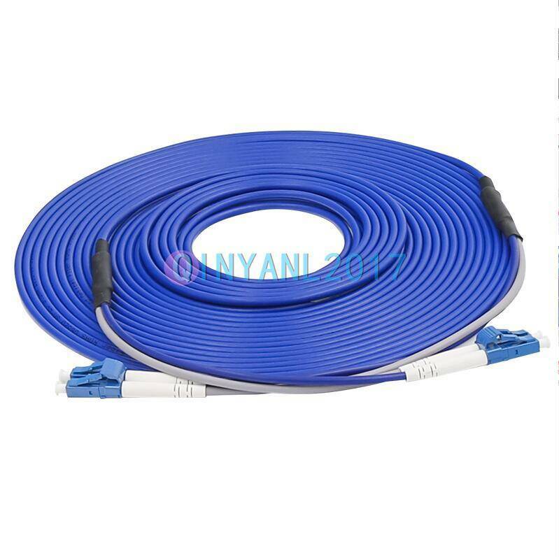 LC-LC UPC SM 9/125 Duplex Fiber Cable Armored Cable Fiber Optic Patch Cord 80M