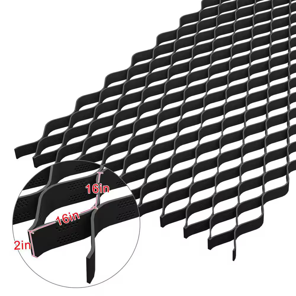 10 Ft. X 16.5Ft. X 2 In. Plastic Ground Geo Grid Erosion Control Geocell for Gen