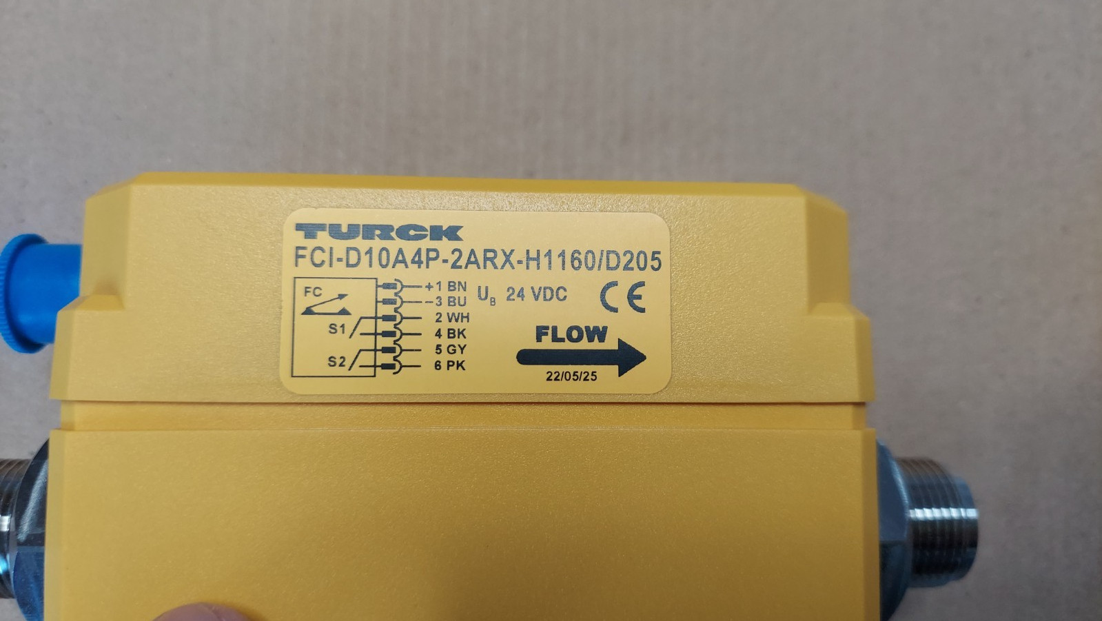 New Turck FCI-D10A4P-2ARX-H1160/D205 6870681 Inline Flow Monitor Sensor