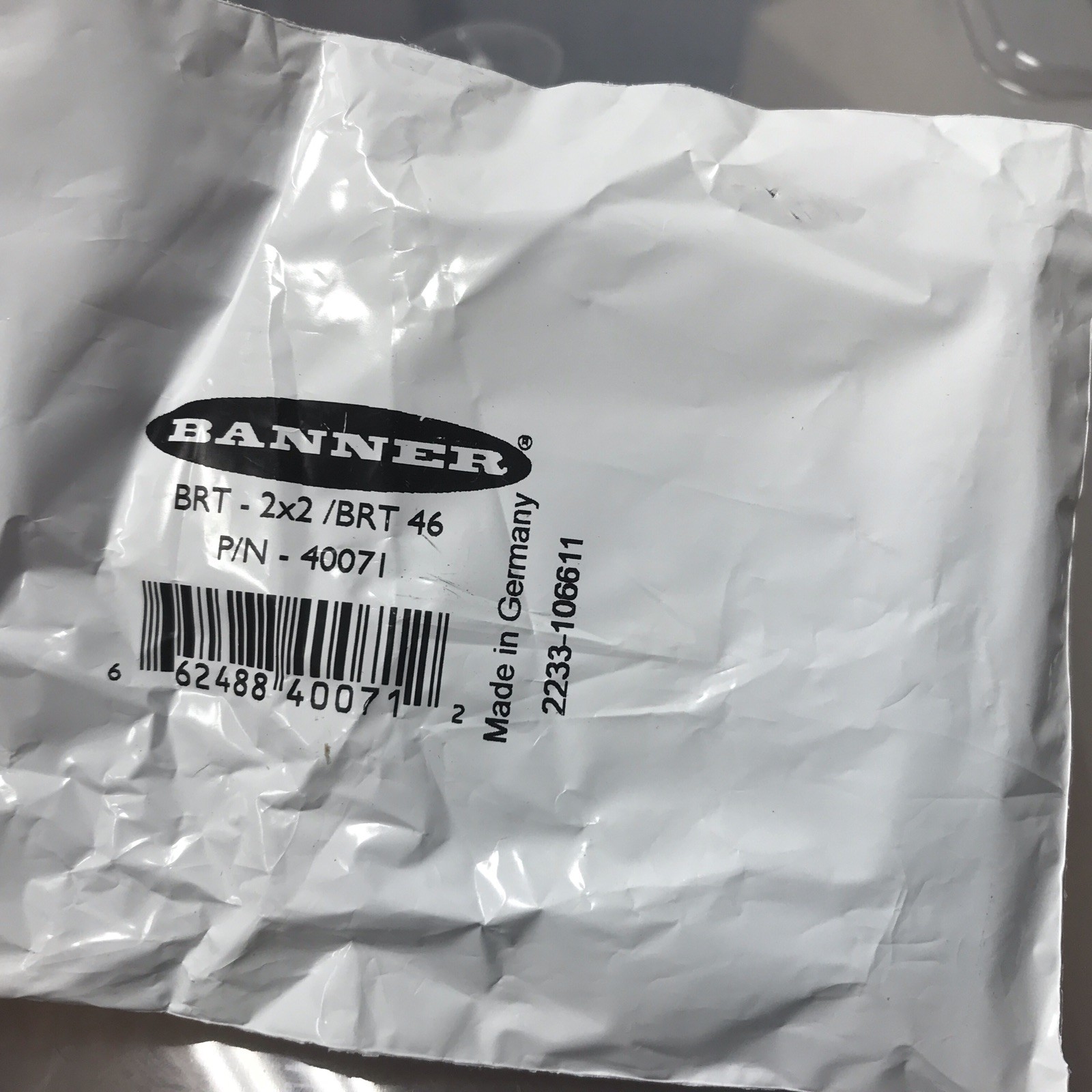 Banner 40071 2″ x 2″ New Reflective 2×2/BRT46
