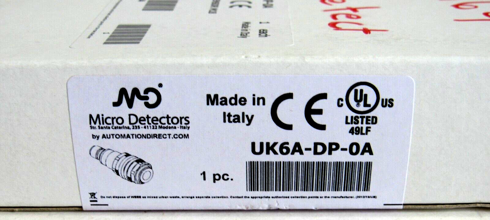 NEW SEALED MICRO DETECTORS UK6A-DP-0A SENSOR 10-30 VDC UK6ADP0A