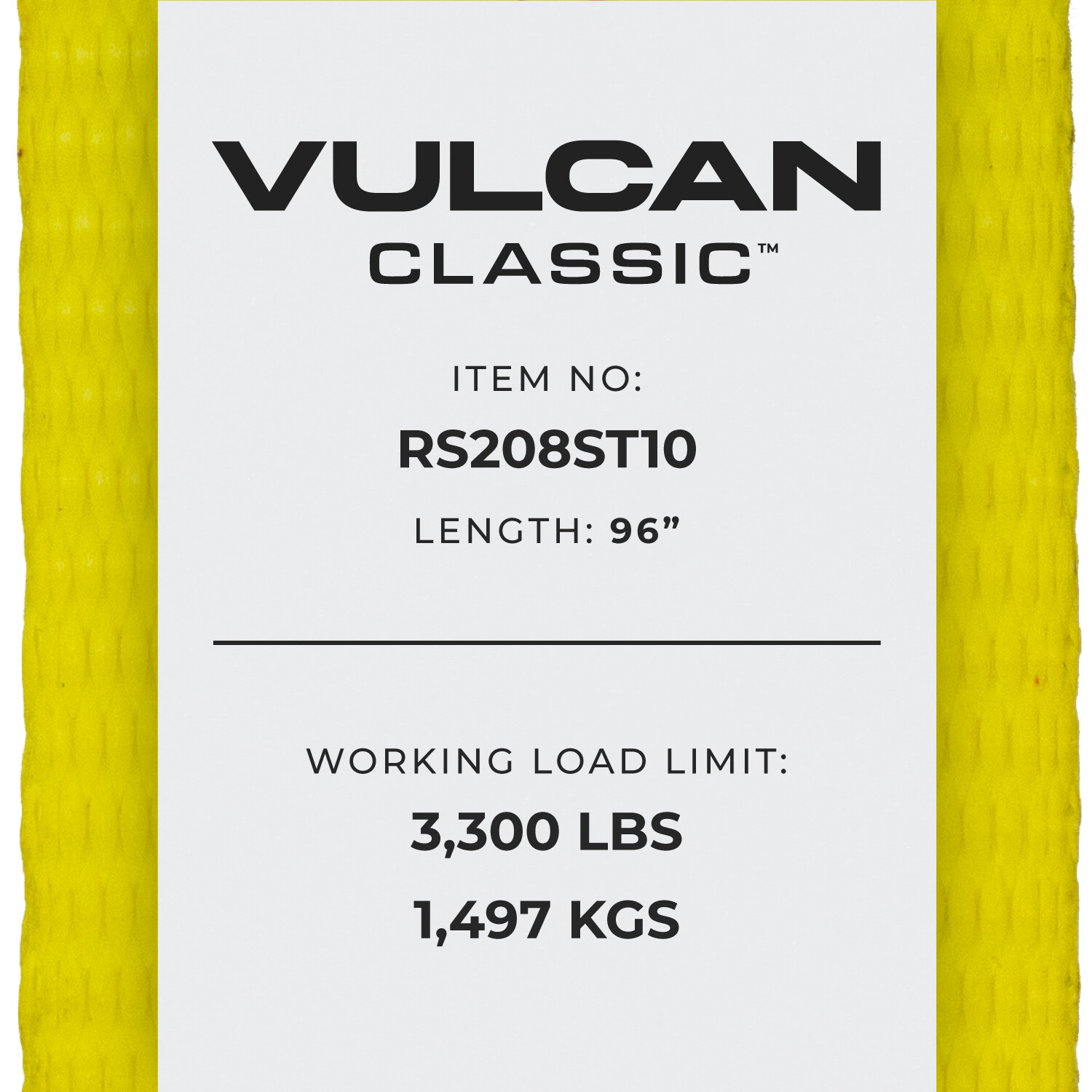 VULCAN Race Car Tie Down – 2″ x 8′, 2 Pack – 3300 SWL
