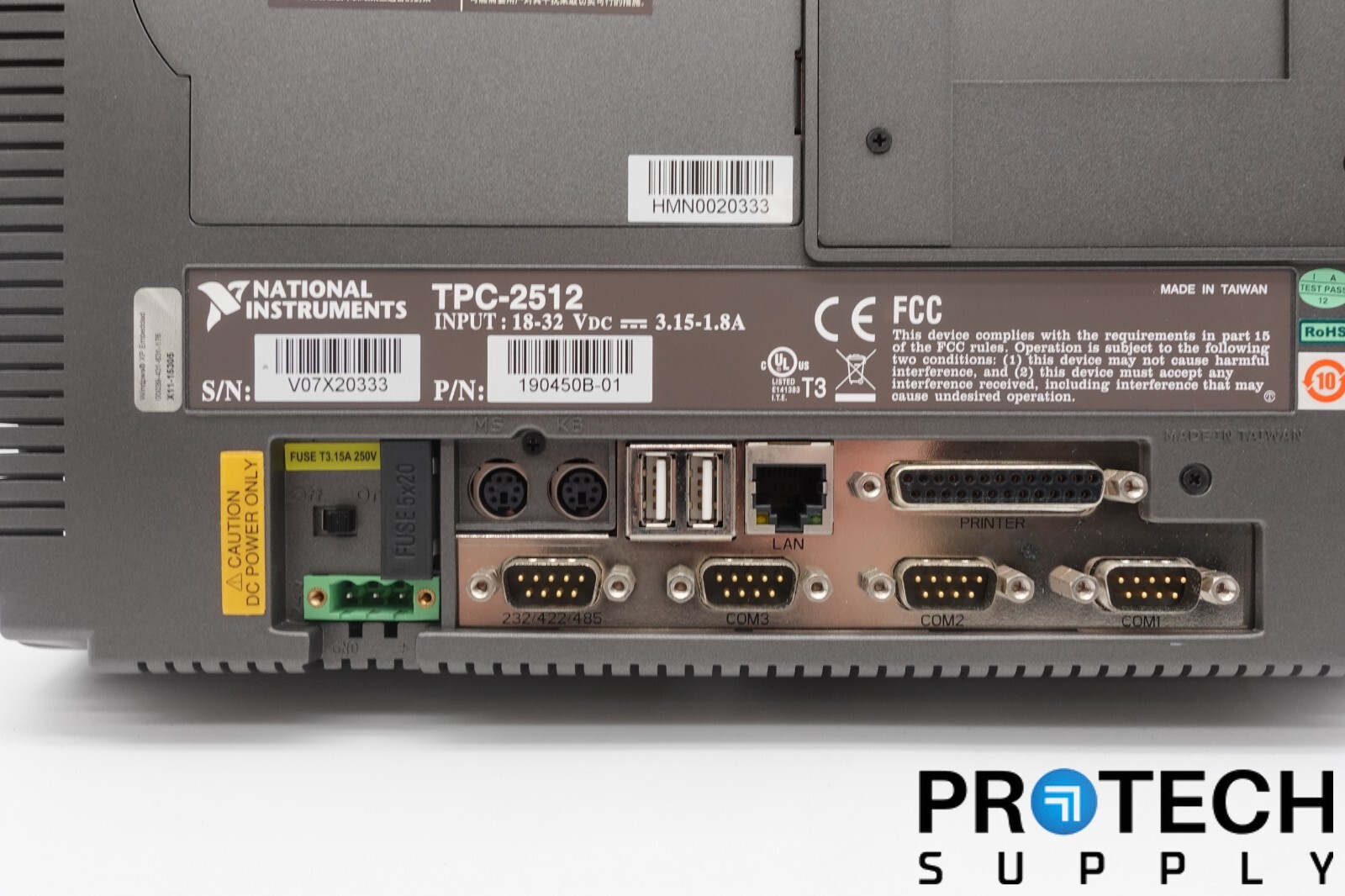 National Instruments TPC-2512 Touch Panel Computer 190450B-01 with WARRANTY