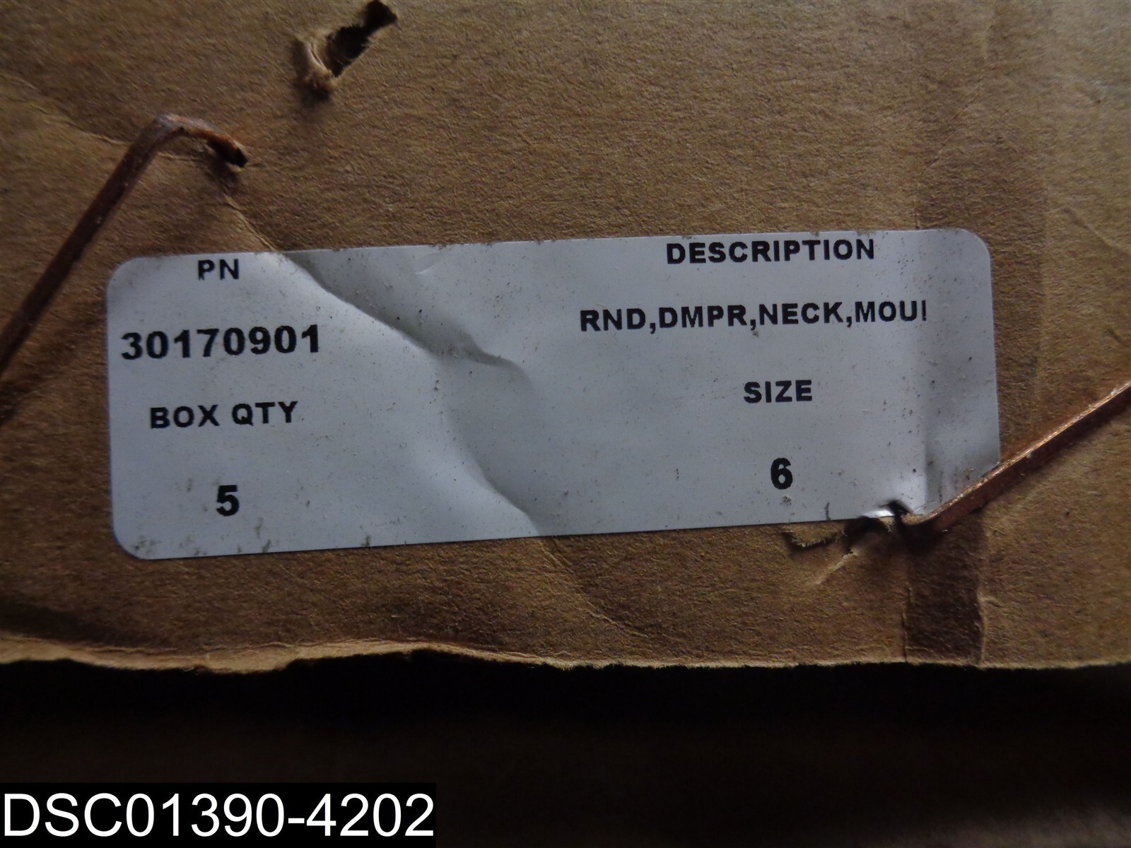 QTY=5: 30170901 Titus Round Damper Neck Mount Size 6