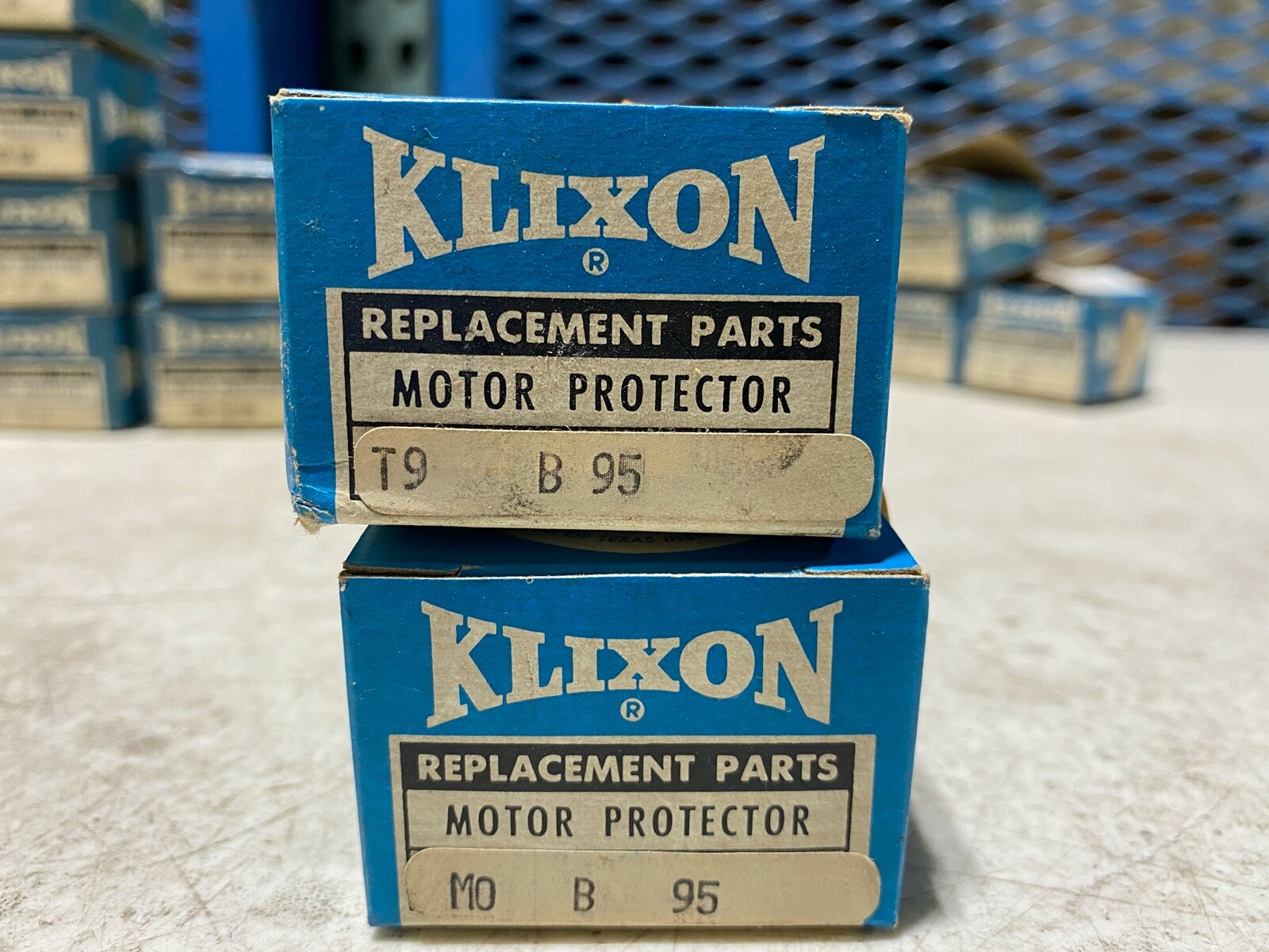 Two (2) KLIXON Automatic Overload Motor Protector B95, NOS in box