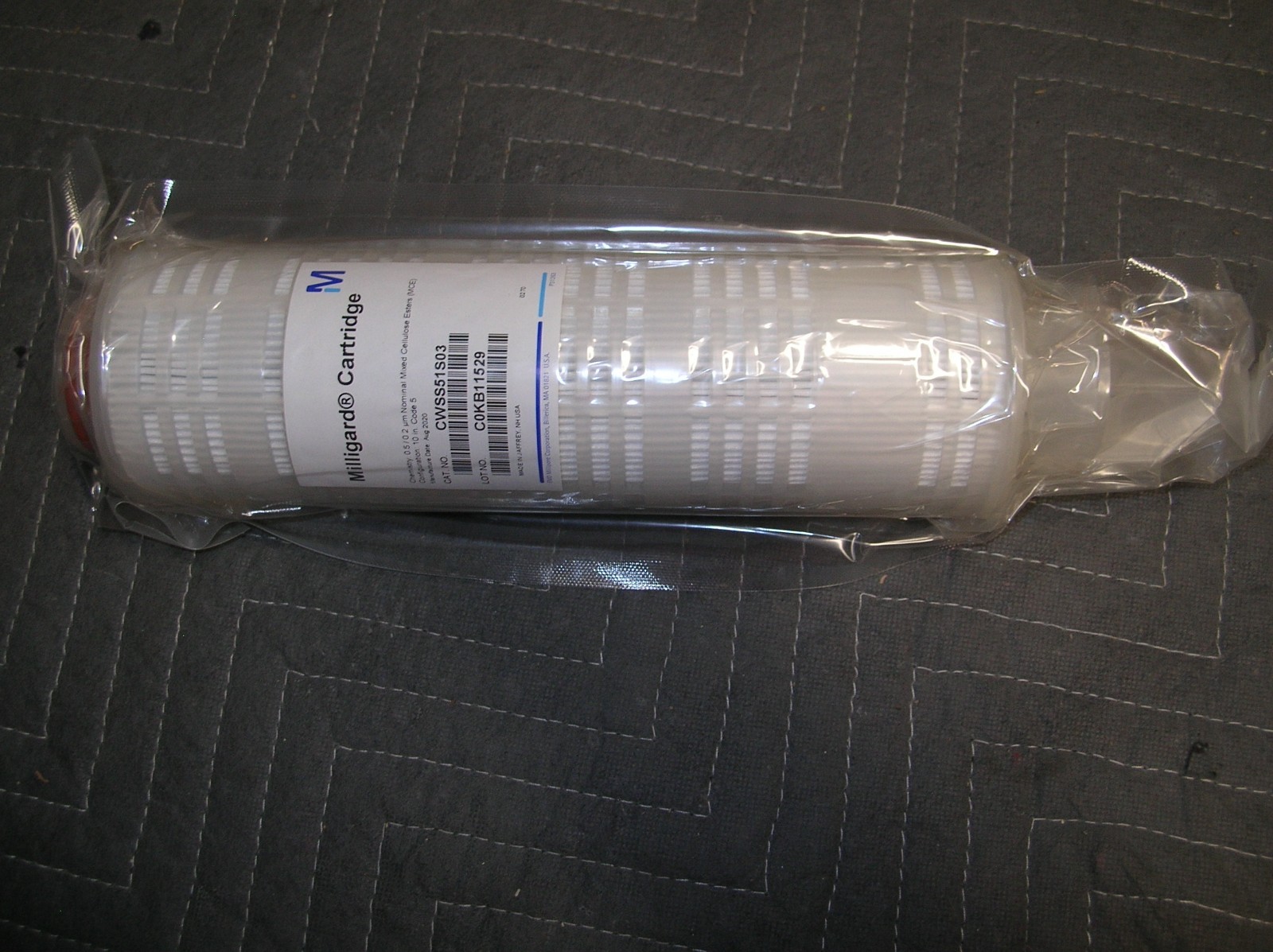 Millipore Milligard #CWSS51S03 3-Pack 10″ Cartridge Filter Code 5 0.5/0.2µm NEW