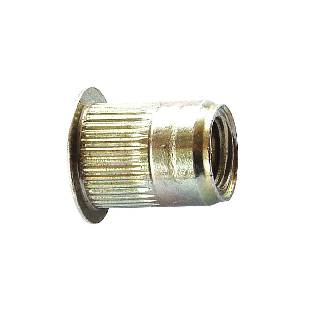 AVK ALS4T-580-5.7 Rivet Nut,Knurled,Steel,Zinc Yellow,PK25 33JF20