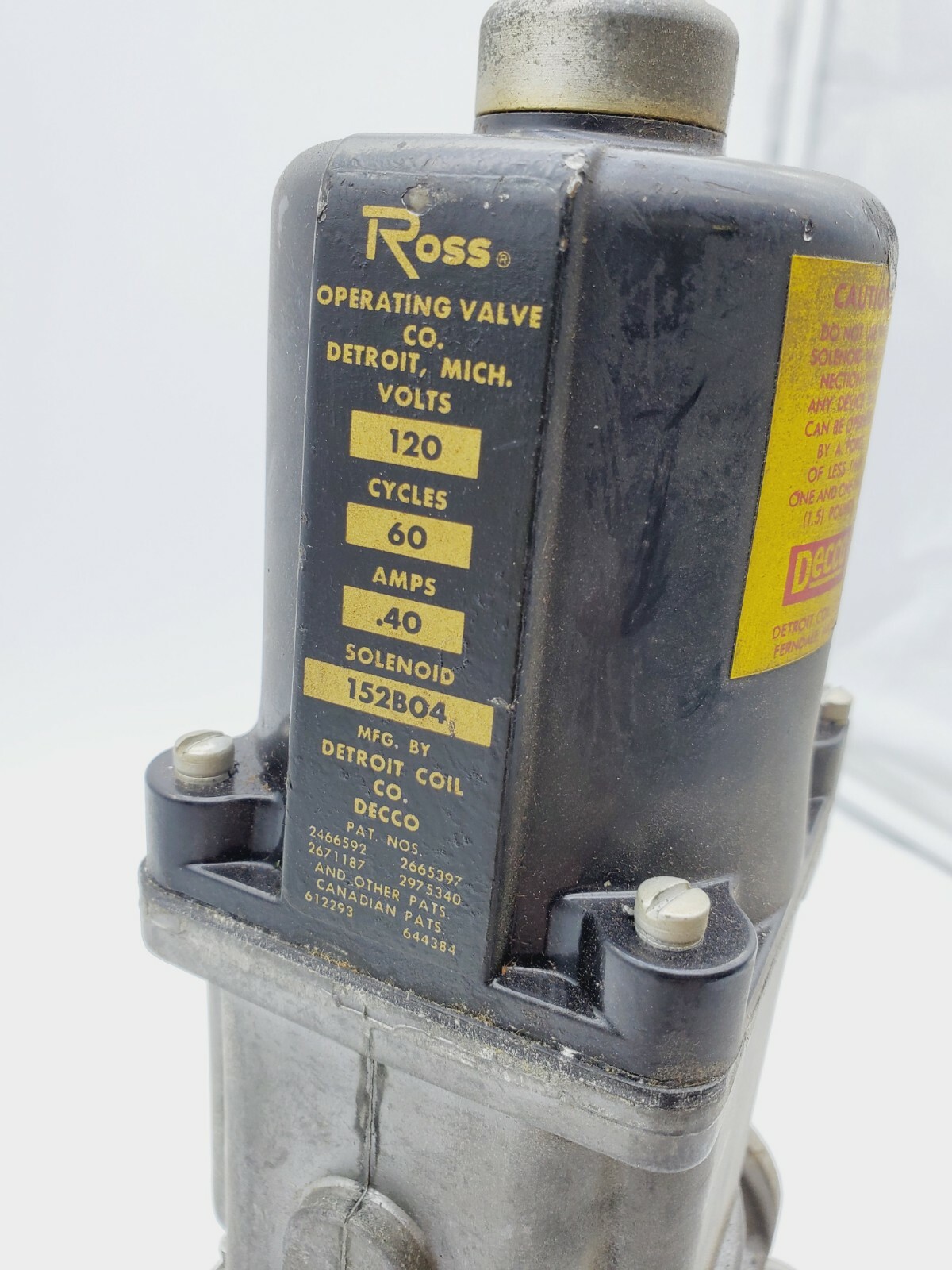 1776B2008 Ross Valve With 152B04 Solenoid