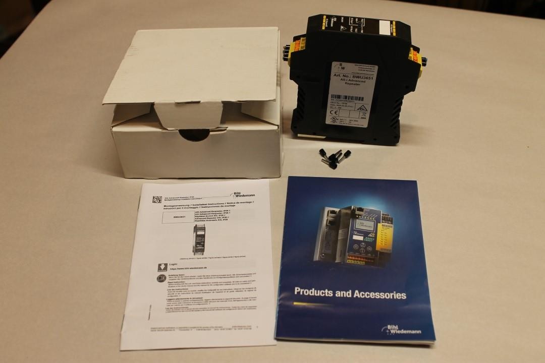 Bihl + Wiedermann BWU3651 AS-i Advanced Repeater NEW #C ^