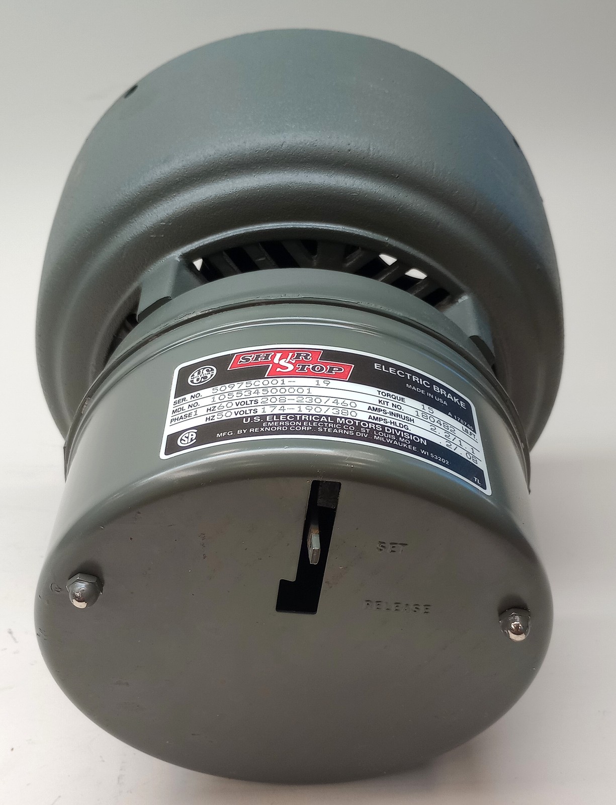 US Motors 105534500001 Electric Brake Kit 180482 Torque 15 LB-FT 208-230/460 V