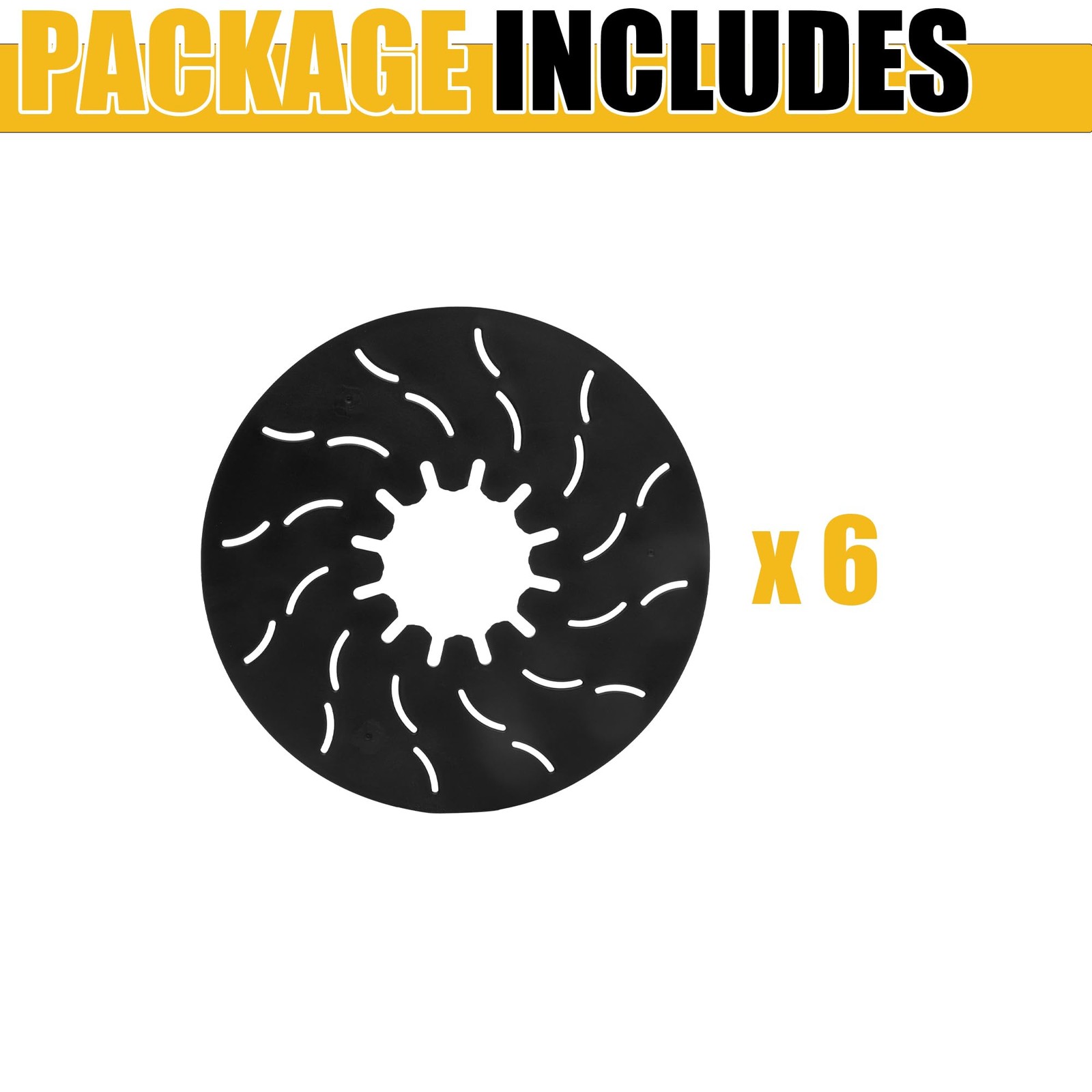 6 Pack 5th Wheel Hitch Lube Plate 13/64 Inch 10 Inch Black Fit Standard Kingpin