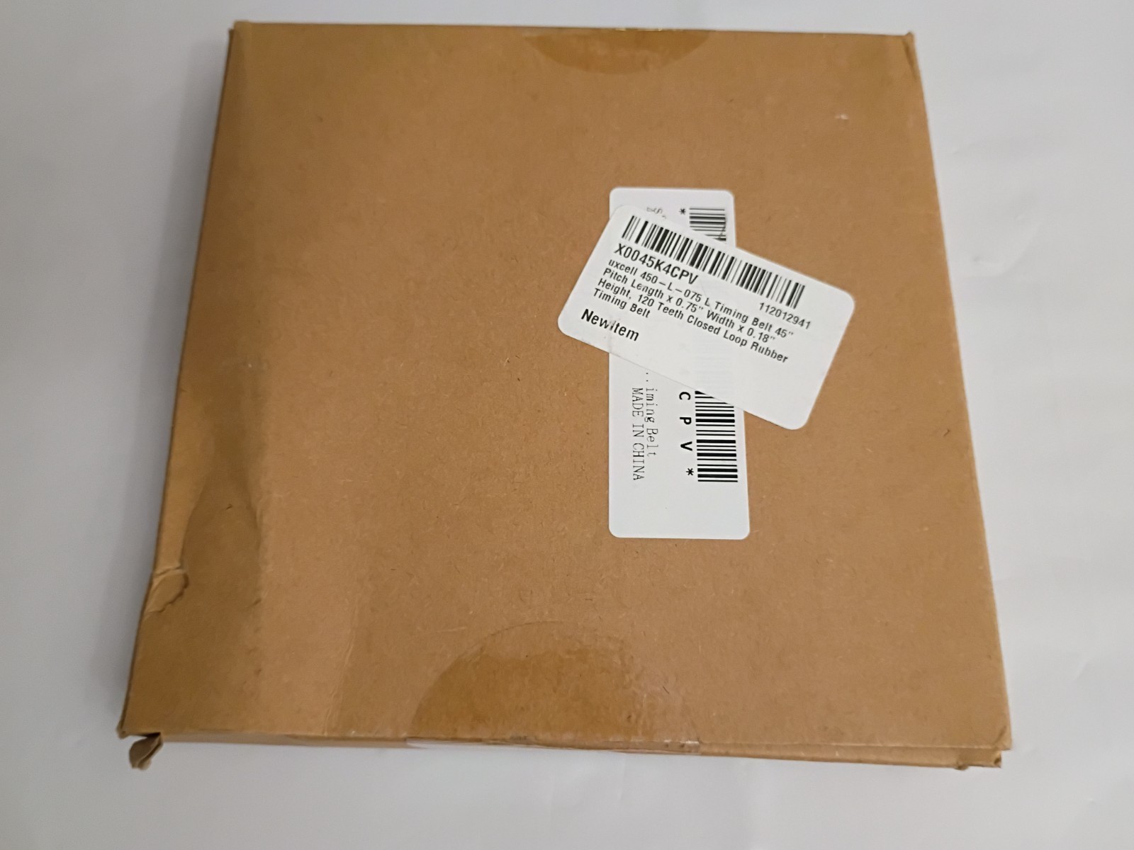 uxcell 450-L-075 L Timing Belt 45″ Outside Circumference x 0.75″ Width x 0.18″ H