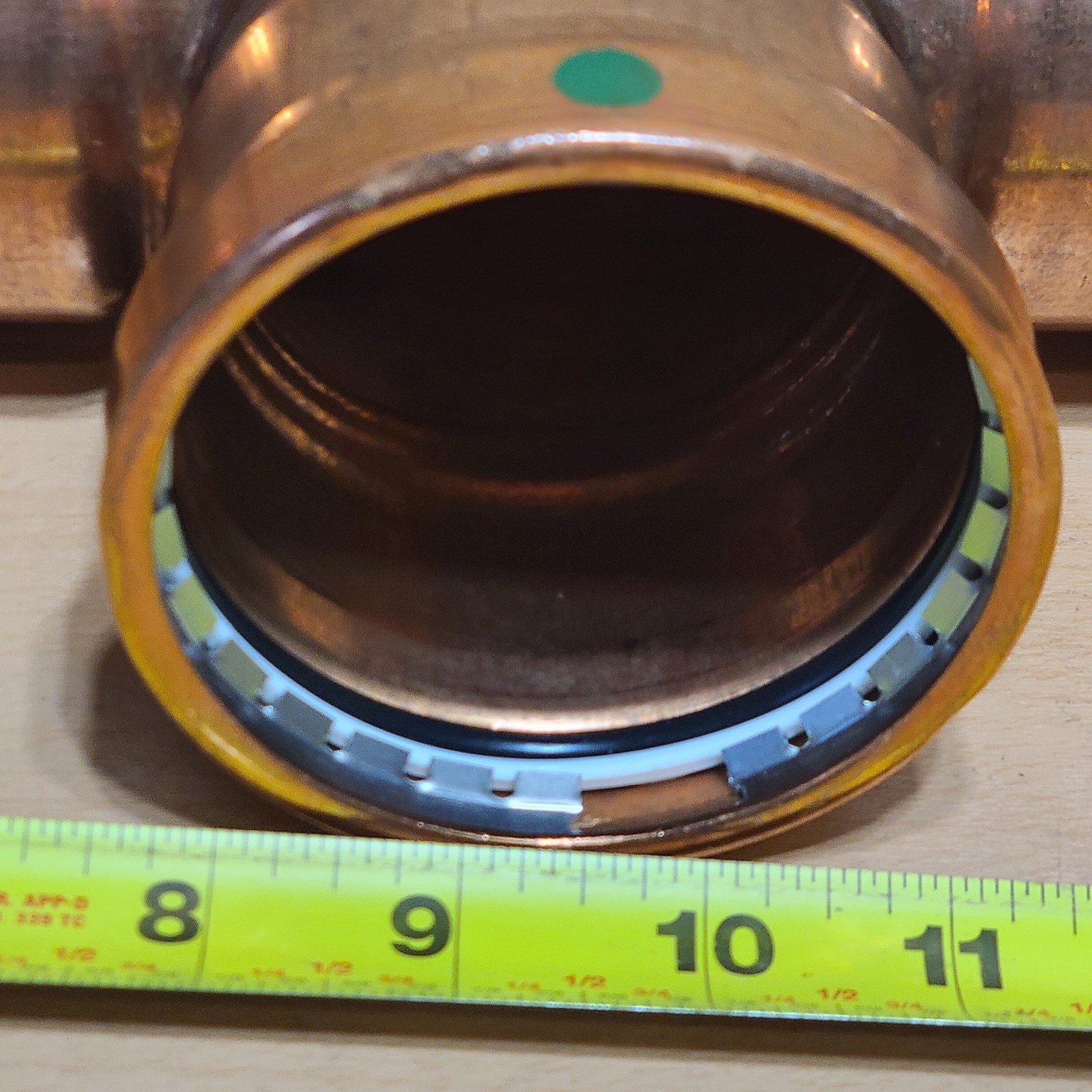 Viega 20693 3″ x 3″ x 3″ ProPress XL-C Copper Tee, Press Connection