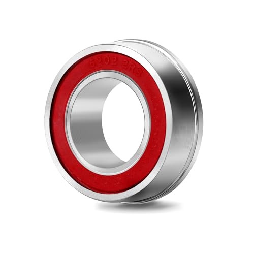 XiKe 4 Pcs Flanged Ball Bearings ID 3/4″ x OD 1-3/8″, Applicable for Lawn Mower,