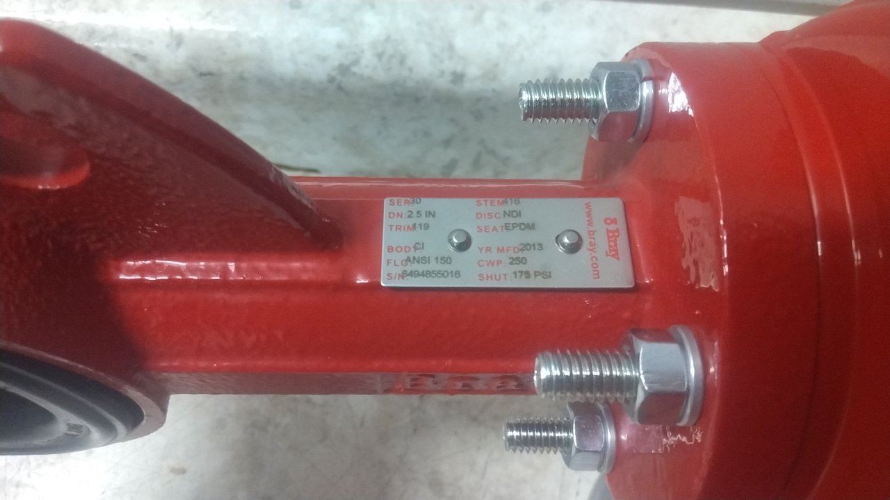 Bray Controls VYN-SPMAC2.5 2-1/2 In 120V Detection and Alarm Shutoff System