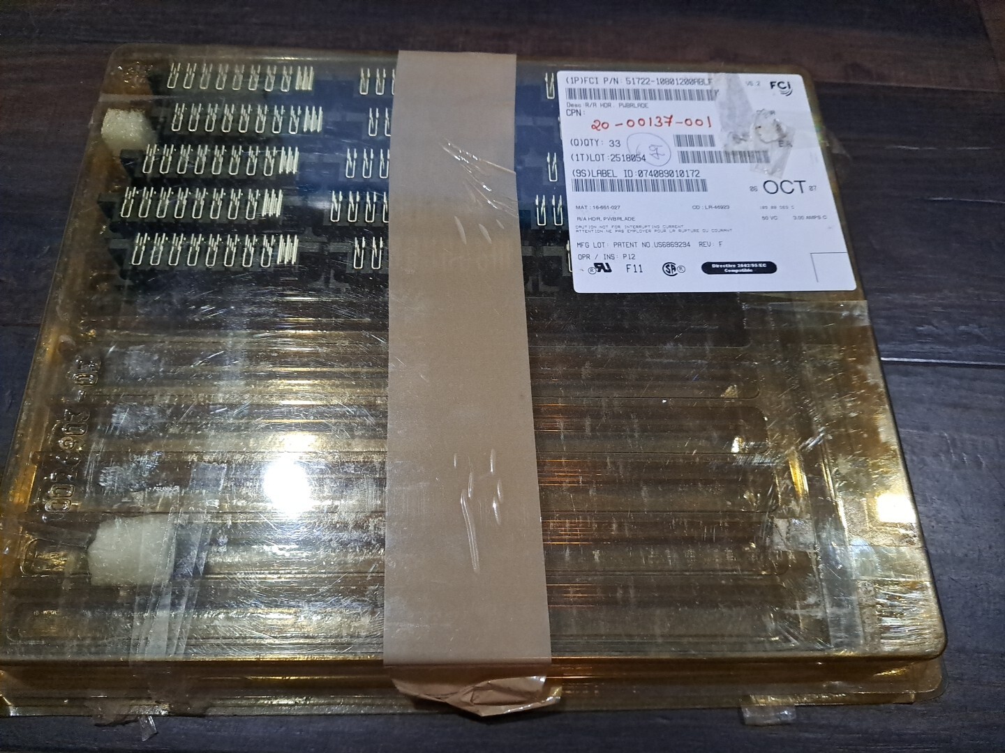 FCI Amphenol 51722-10801200ABLF Conn HDR Blade PWR 20POS EDGE MT