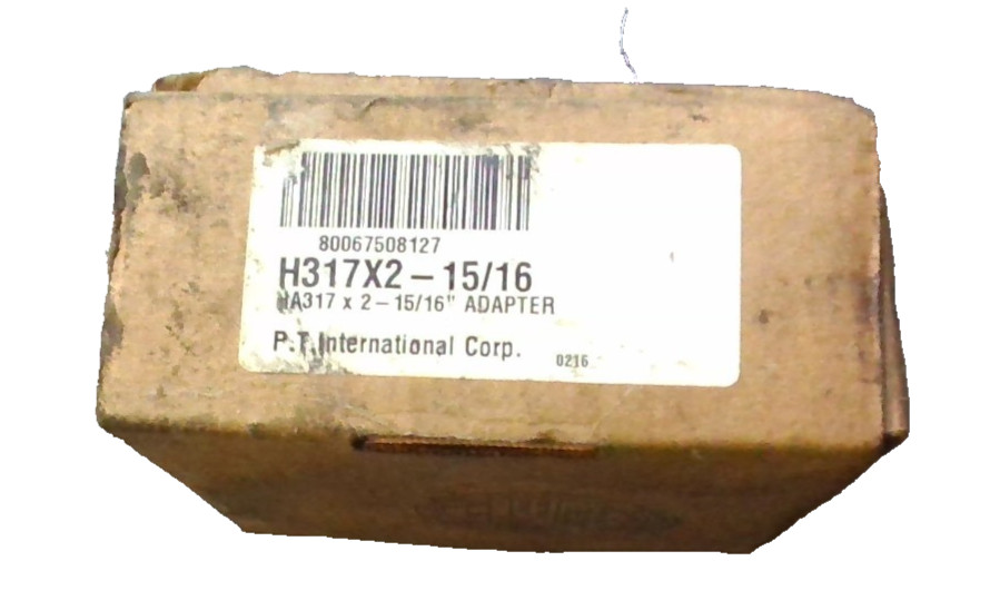 PTI H317X2‑15/16 Adapter Sleeve HA317 2‑15/16″ Shaft Bearing Adapter