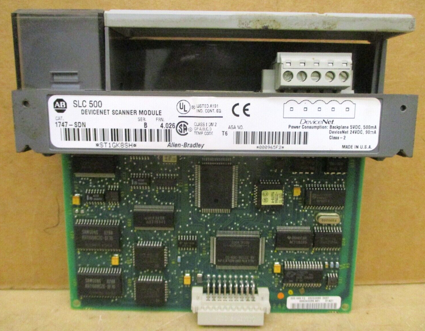 Allen-Bradley SLC 500 1746-P3 Ser A SLC 5/04 CPU 1747-L542 48666GN