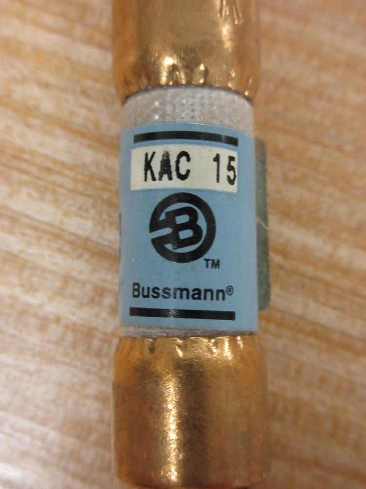 Cooper Bussman KAC 15 Buss 15A Rectifier Fuse KAC15 (Pack of 3)