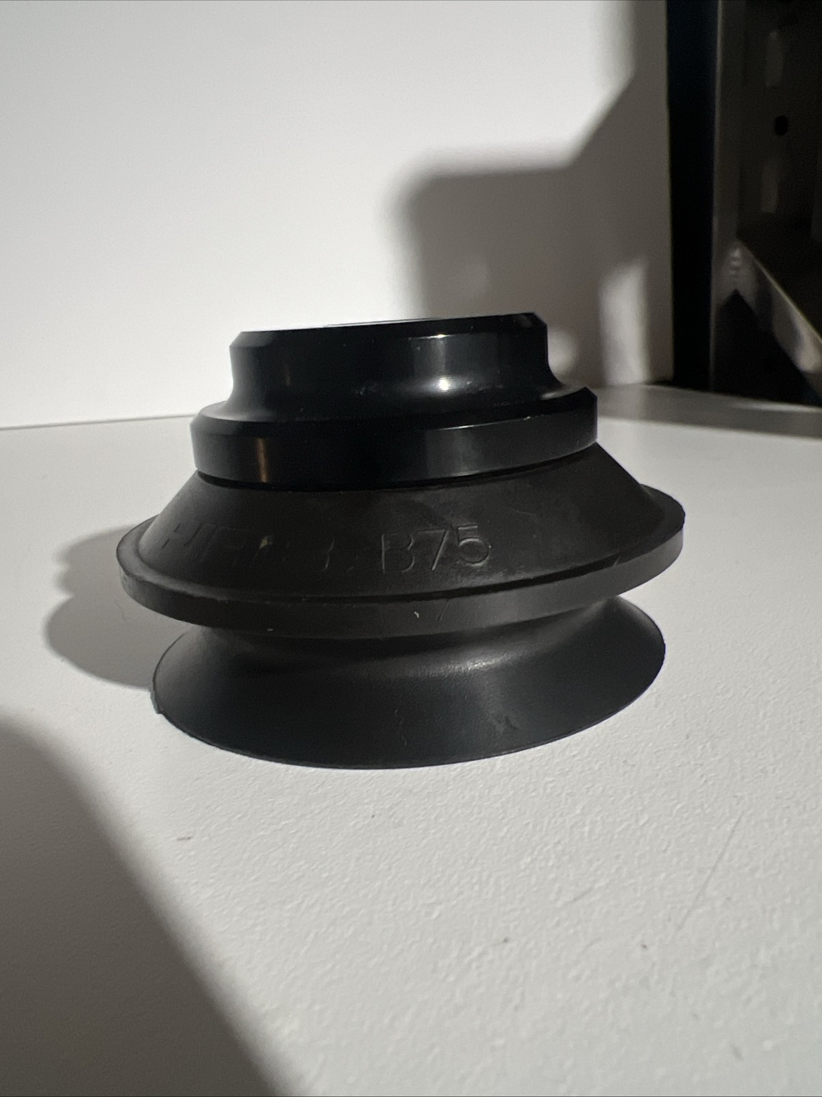 PIAB B-75 Black Bellows 75MM Chloroprene Vacuum Cup 3”