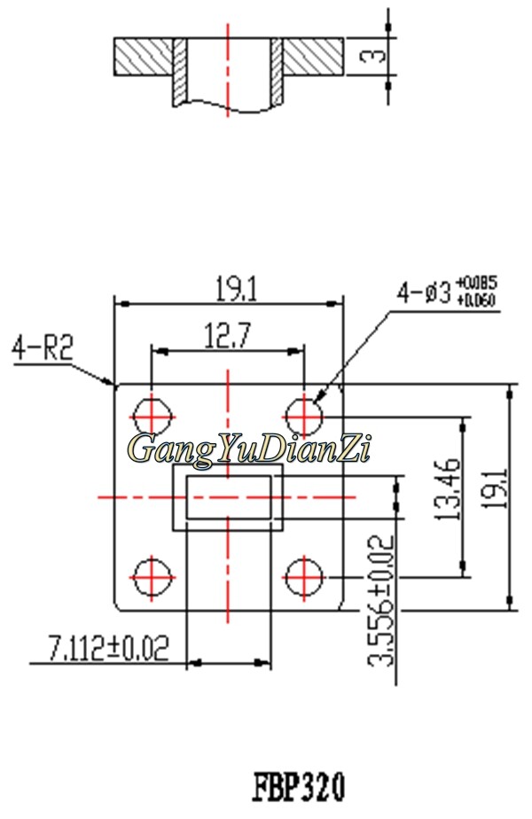 QTY:1 NEW YERKON 26.3-40GHz BJ320(WR28) Waveguide Coaxial Adapter Converter