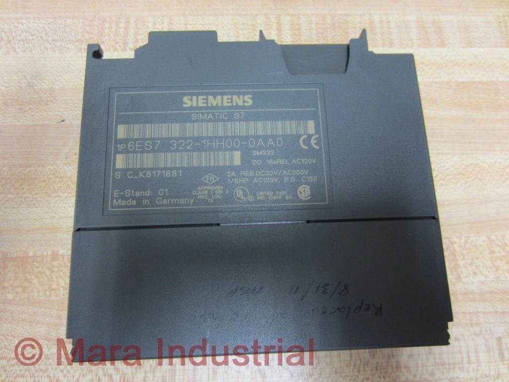 Siemens 6ES7 322-1HH00-0AA0 Output Module 6ES73221HH000AA0
