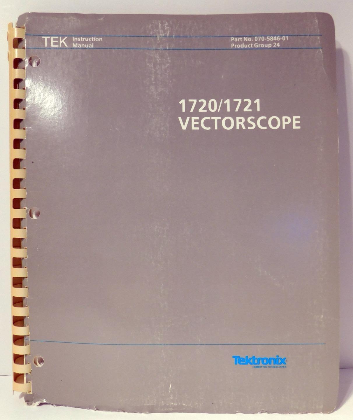 Tektronix 1720/1721 Vectorscope Instruction Manual