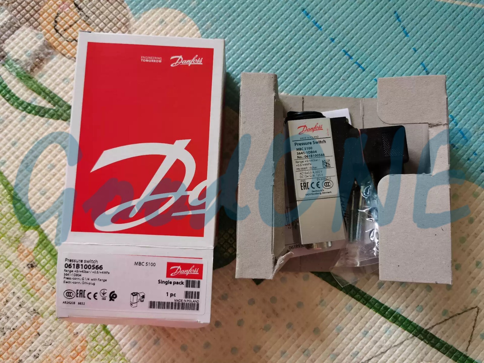 1PC New Danfoss MBC5100 Pressure Switch 061B510266 40~400BAR