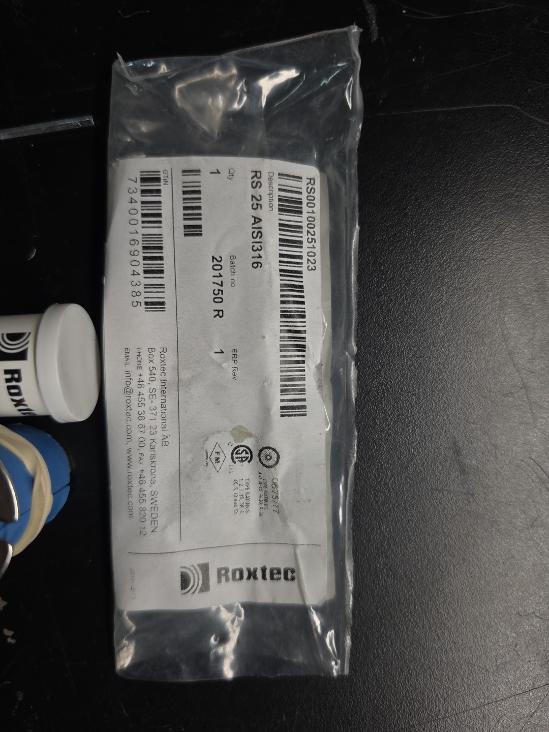 ROXTEC RS 25 AISI316 ROUND SEAL FOR CABLE/PIPES 3.6-12mm RS00100251023