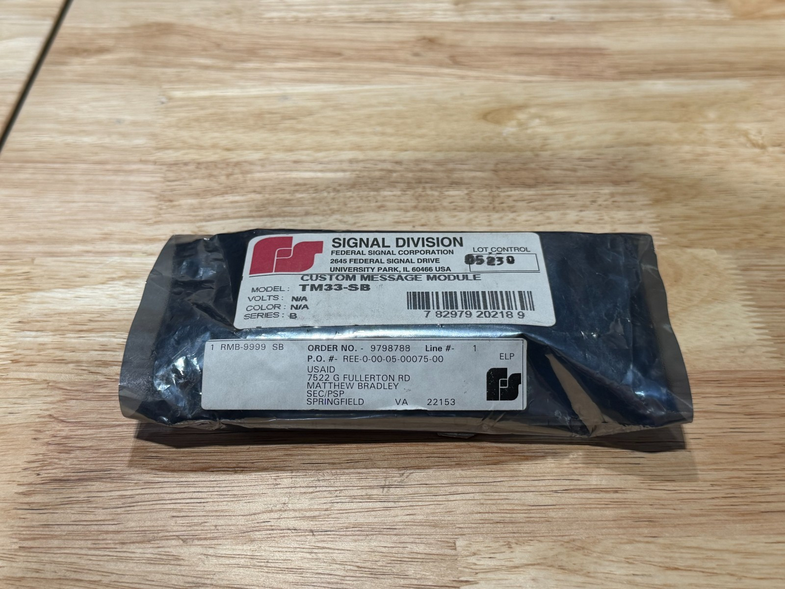 NEW FEDERAL SIGNAL TM33 TONE MODULE SERIES C TM33-SB (AE2.8)