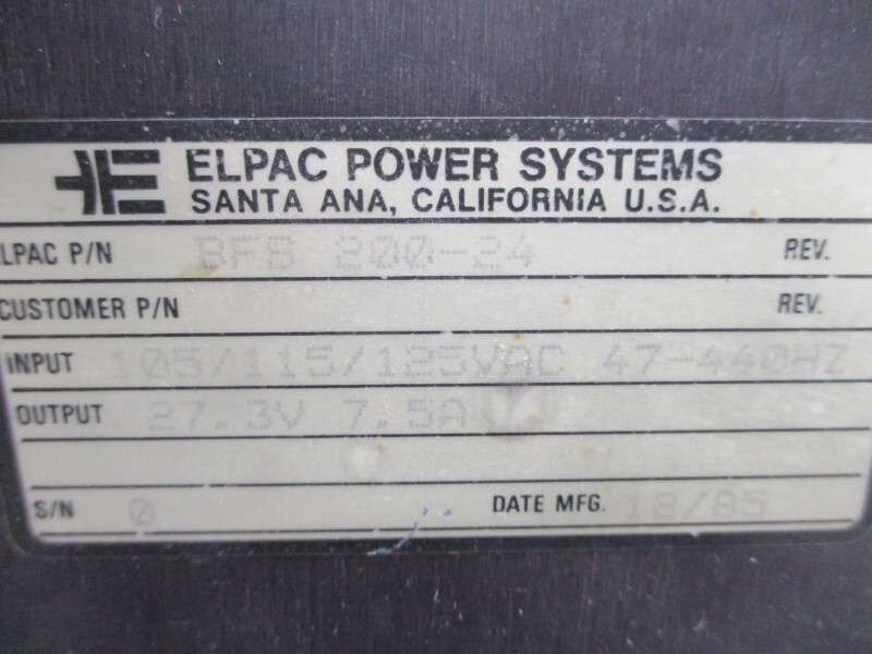 ELPAC BF8200-24 125VAC 7.5A UNMP