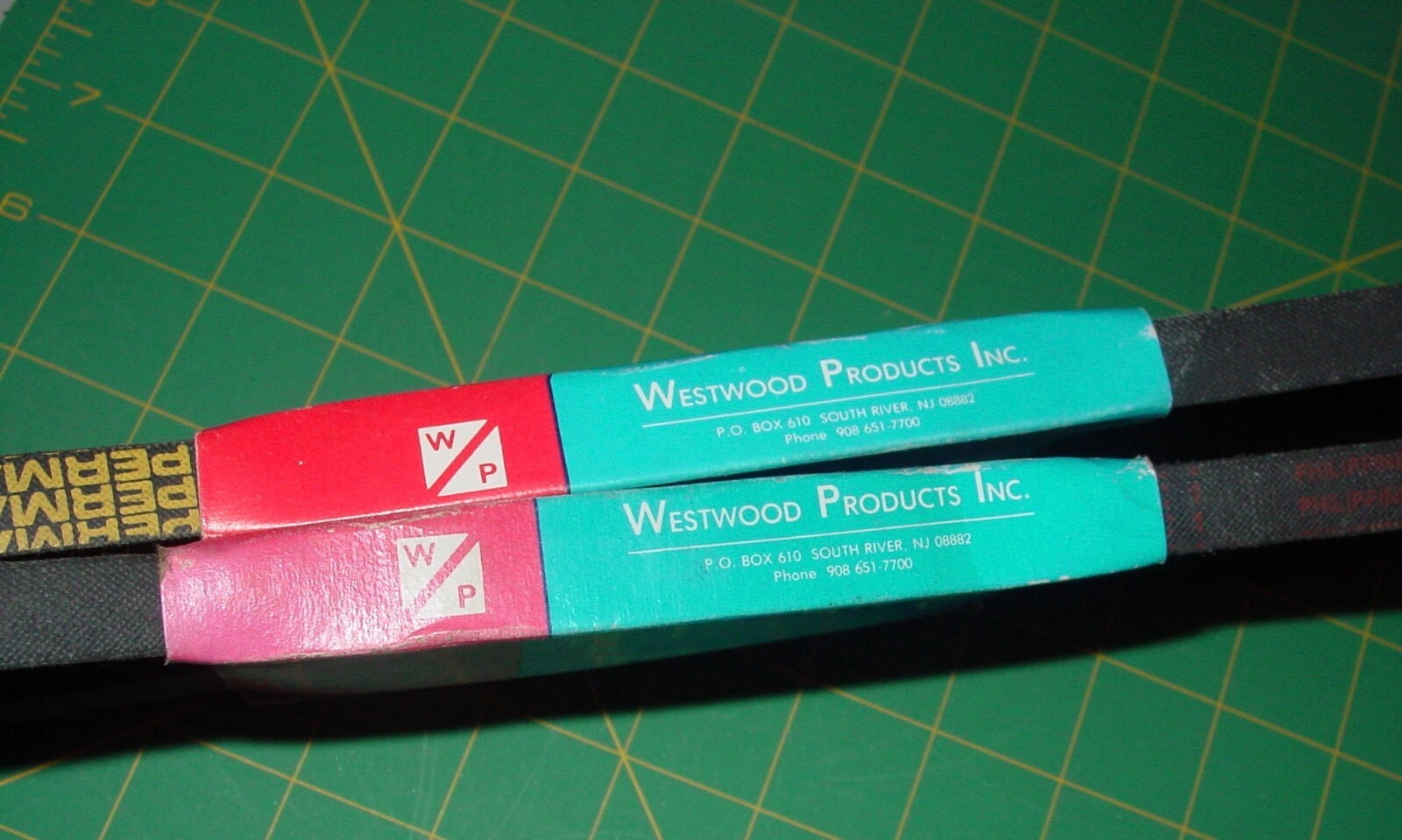 LOT OF 2 Westwood 4L-370 SUPER V-BELT HEAVY LOAD EXTREME OIL HEAT NOS USA MADE