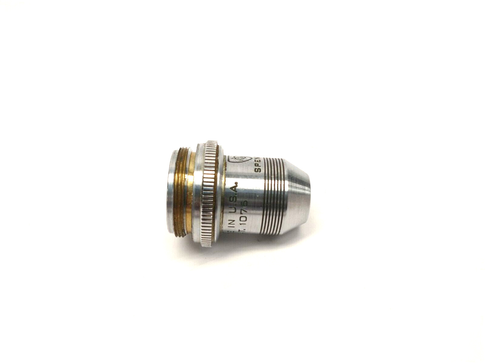 American Optical 1076 Microscope Objective Lens 10x N.A. .25