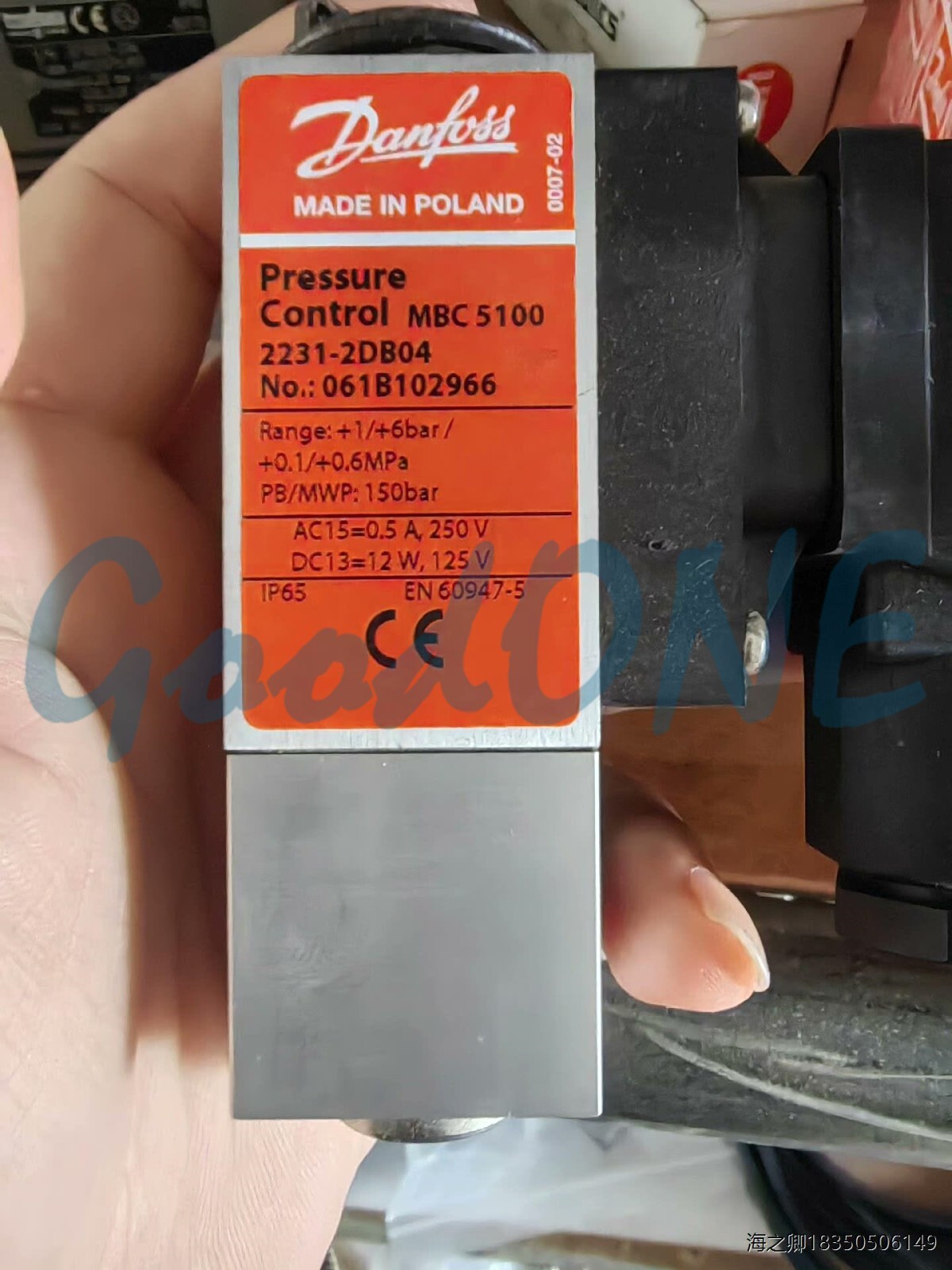 1PC New Danfoss Pressure Switch MBC5100 061B102966