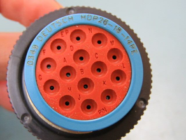 Deutsch HDP26-18-14PE Qty of 1 per Lot 14 Position Circular Connector Plug Hous