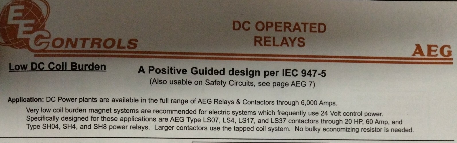 AEG SH8.80-G Positive Guided Relay 8 Pole, 24V AC Normal Open 910-302-619-