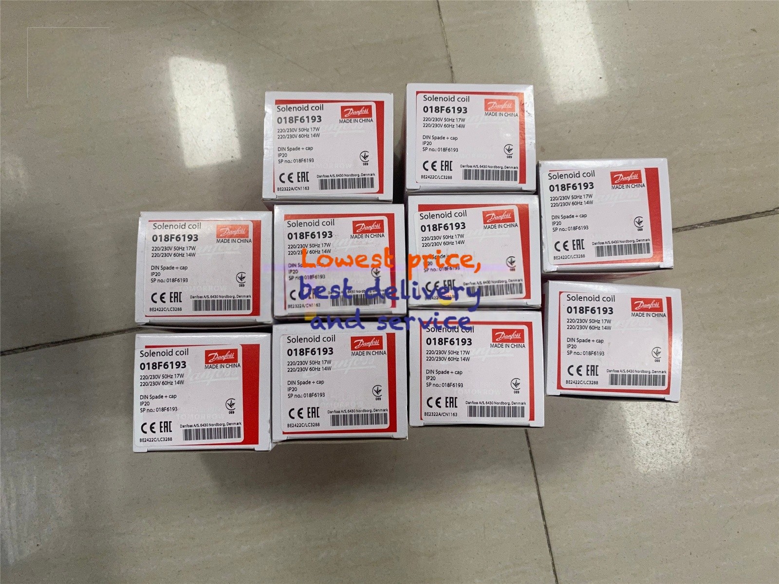 1PC New Danfoss 018F6193 Solenoid Valve Coil Fast shipping