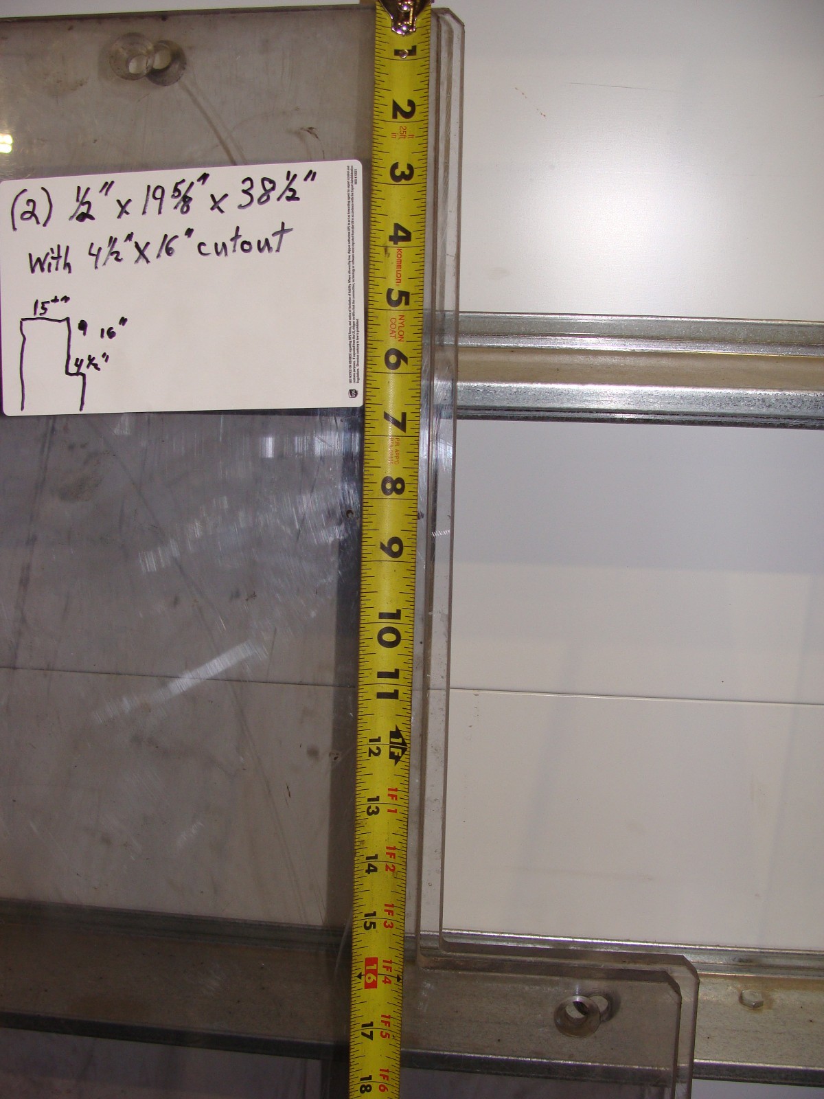 (6) 1/2″ & (1) 3/8″ PIECES OF PLEXIGLASS ASSORTED SIZES SEE PICS & FULL DESCR.