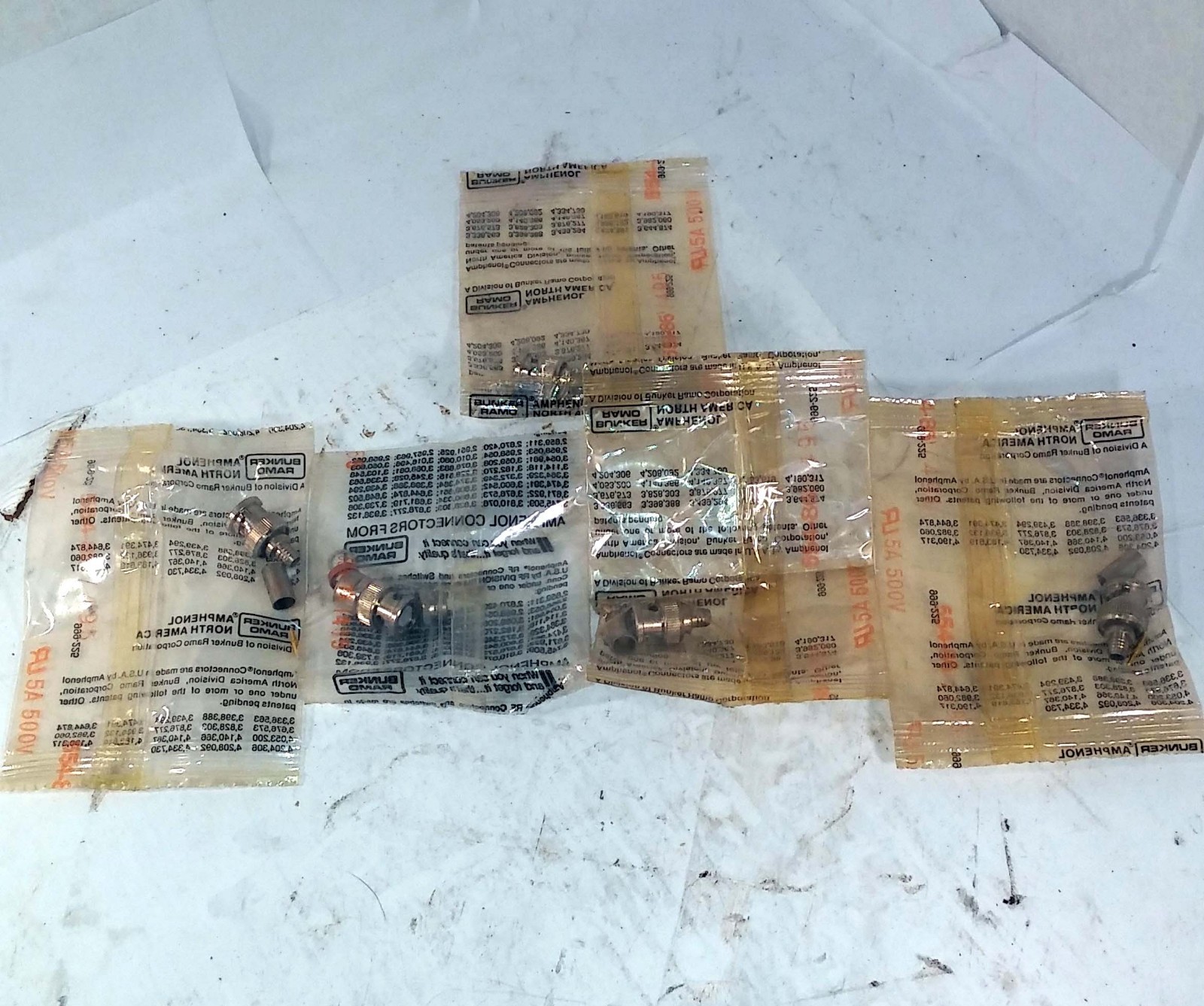5 NEW AMPHENOL 554-86/495 CONNECTORS NNB ***MAKE OFFER***