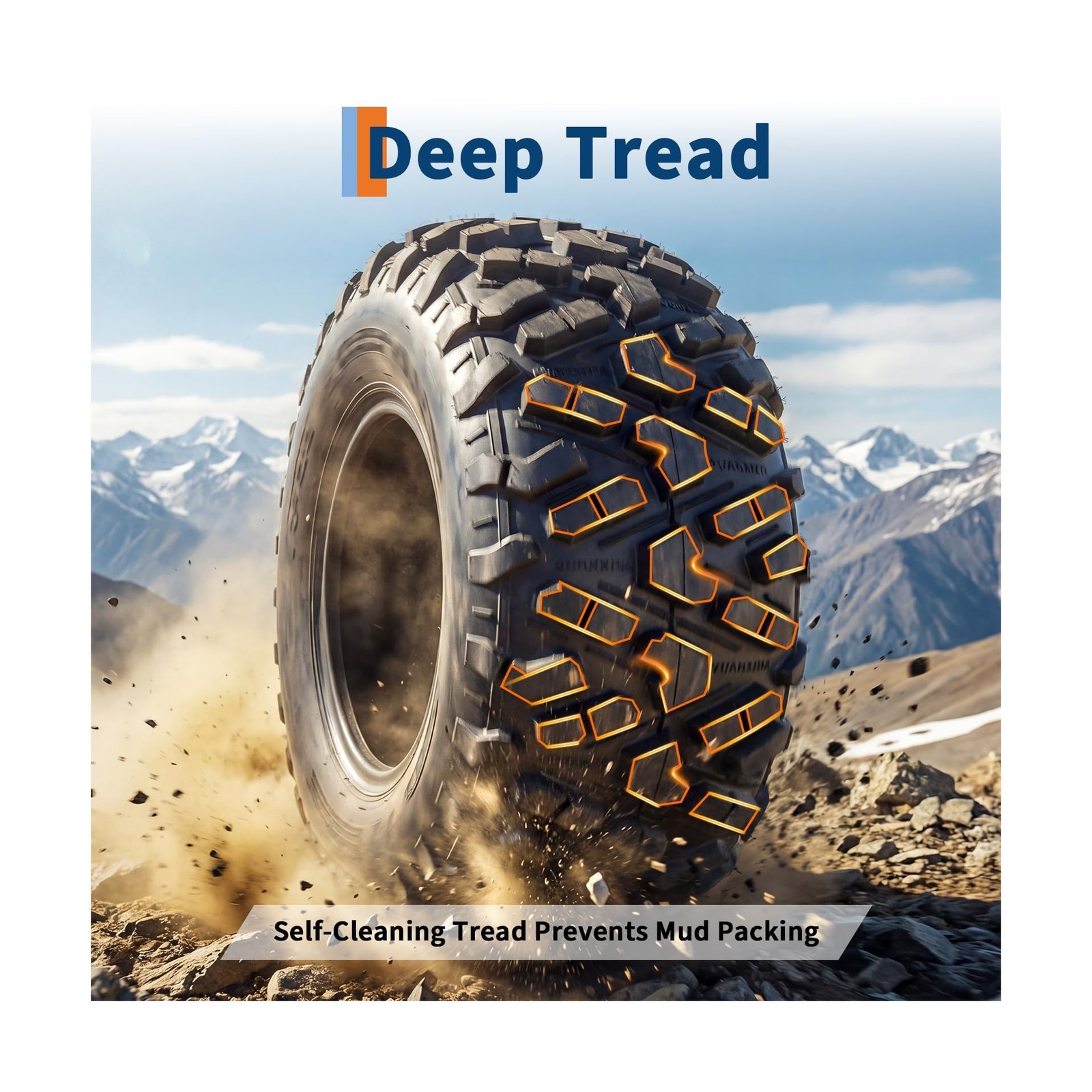 25x10x12 ATV UTV Tires, 25 10 12 All-Terrain Tires,A102, 25×10-12 UTV ATV Tir…