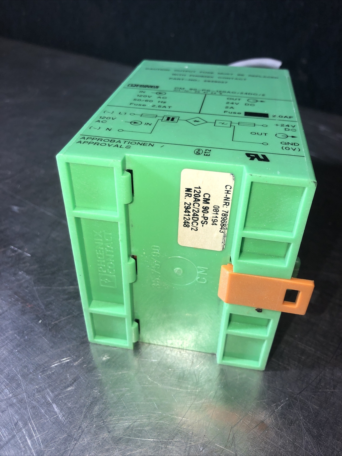 PHOENIX CONTACT 2939027 CM 90-PS-120AC/24DC/2 120VAC 50/60HZ
