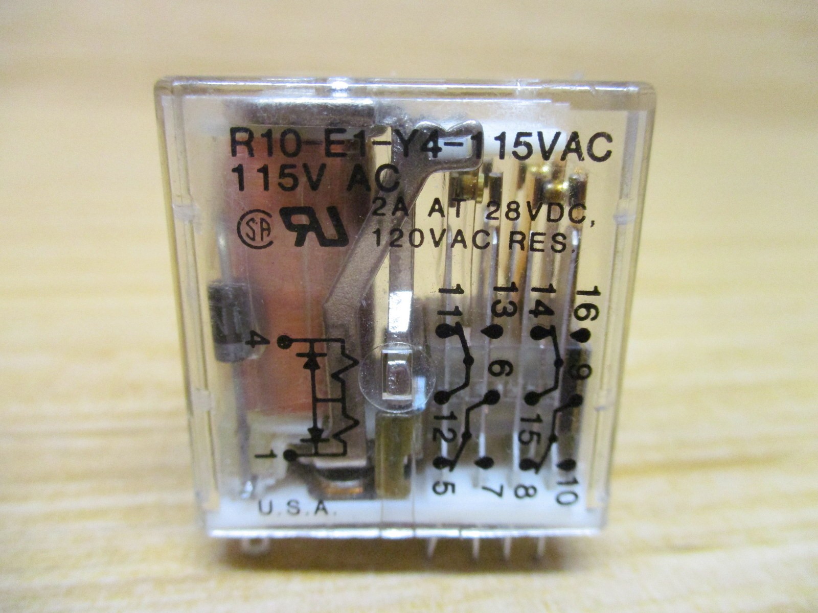Potter & Brumfield R10-E1-Y4-115VAC Relay R10E1Y4115VAC