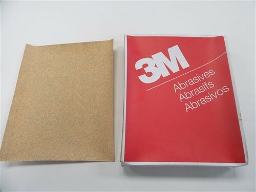 3M ALUMINUM OXIDE SANDPAPER QUANITY 100 SHEETS 9″ X 11″ 100 GRIT 02114