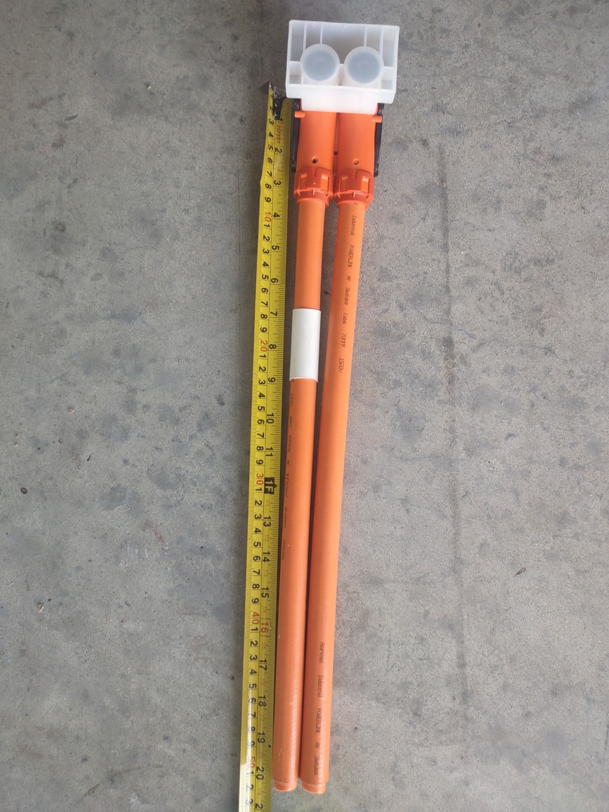 High Voltage 400mm Cable With Amphenol PowerLok TPI EX-HA005435 Rev A