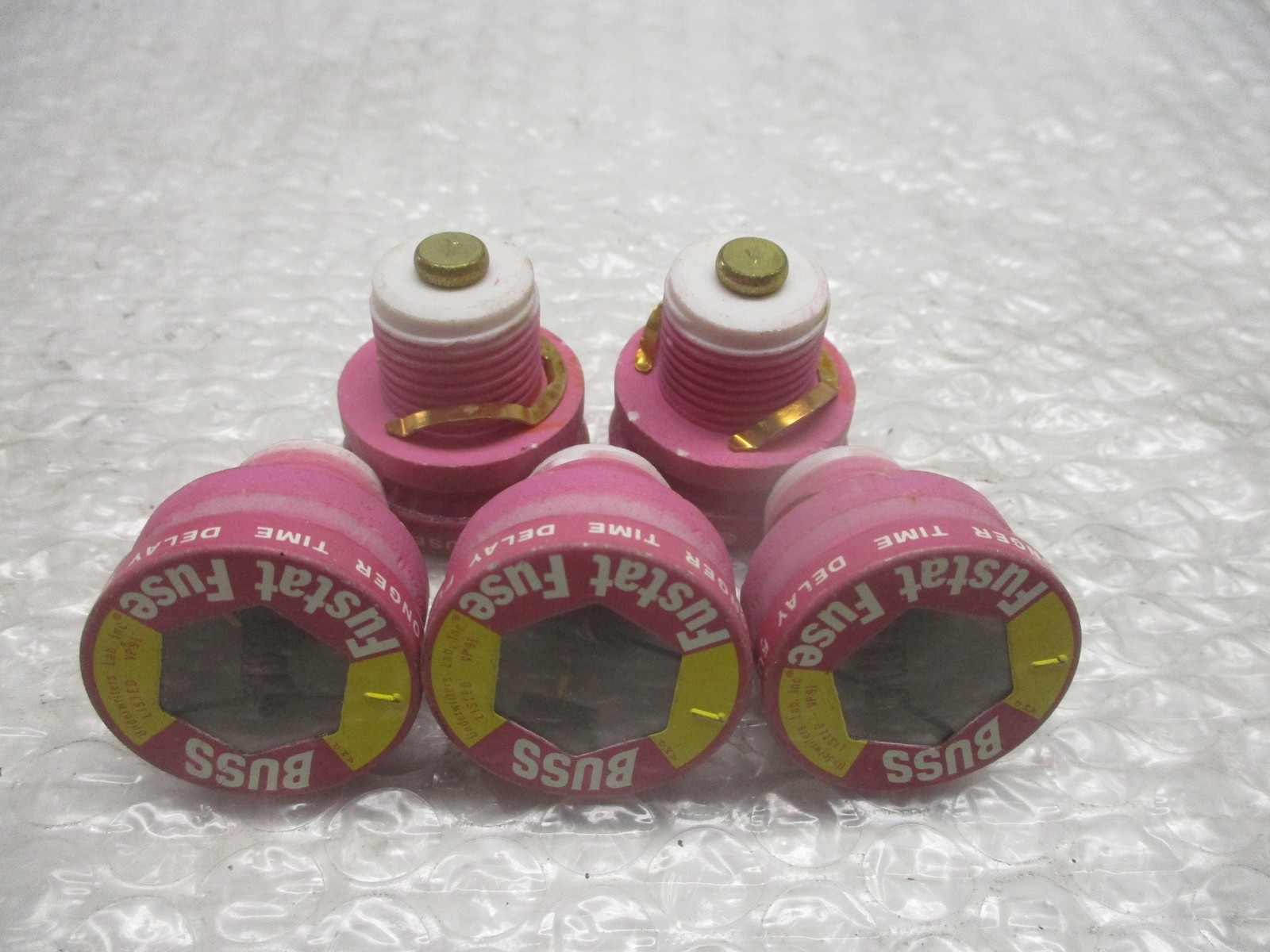 BUSSMANN TYPE D 1AMP FUSE LOT OF 5 NSNP