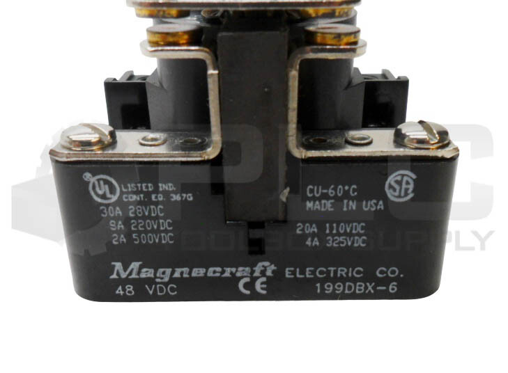 NEW MAGNECRAFT 199DBX-6 RELAY 30A 500VDC