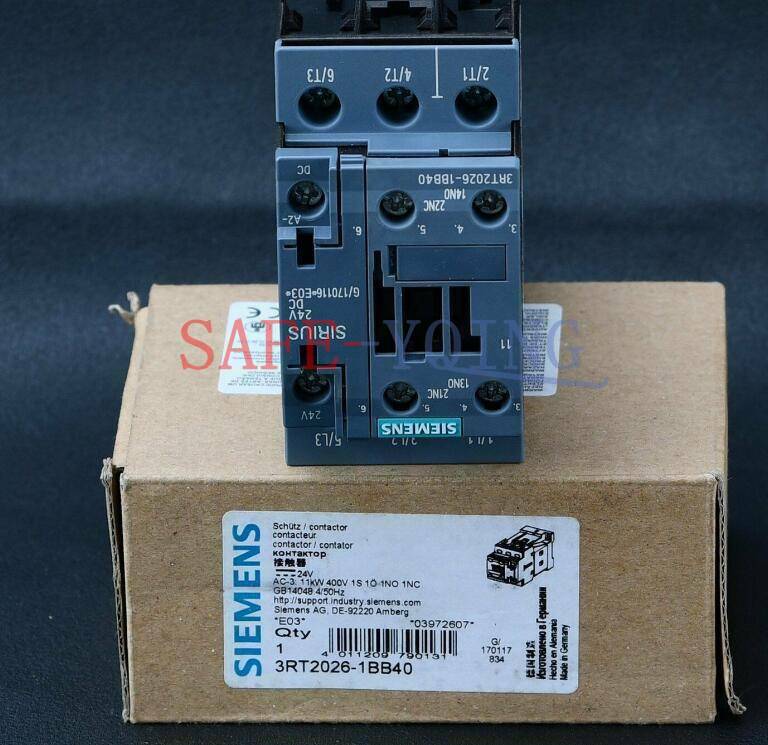 One Siemens Contactor 3RT2026-1BB40 IN BOX New