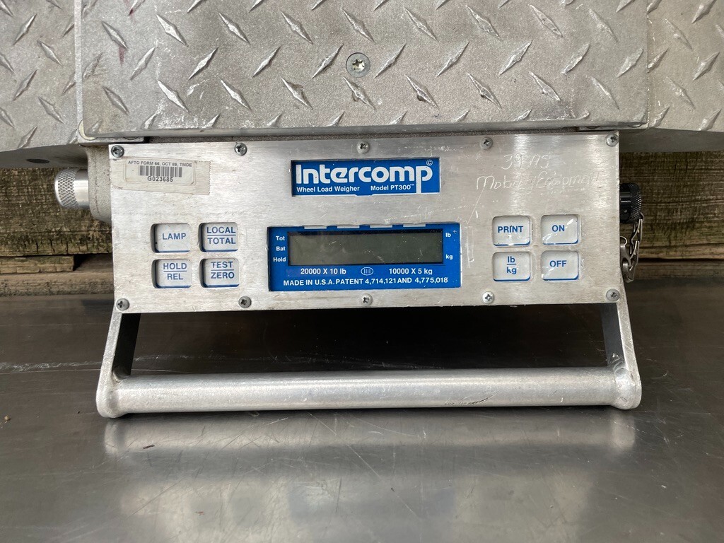 Intercomp PT300 Wheel Load 25,000 Portable Truck Scale *0L-0 Error*