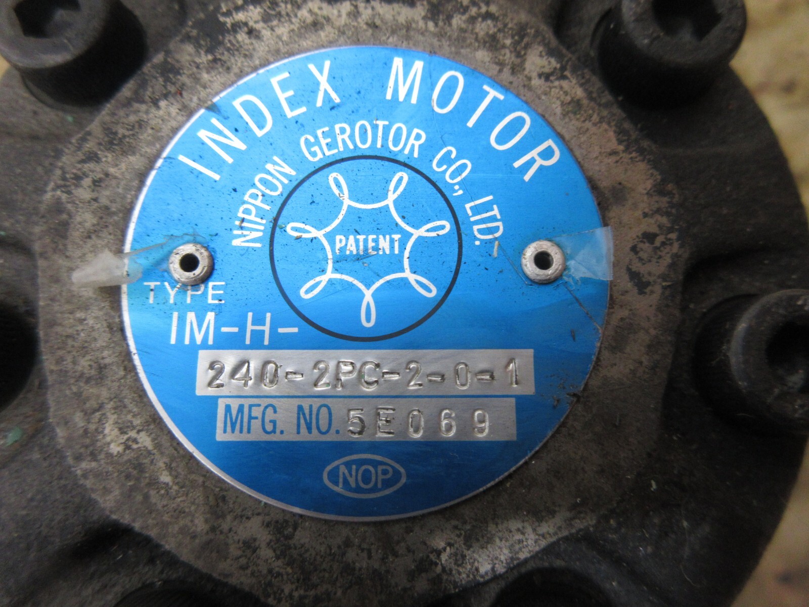 NIPPON INDEX MOTOR IM-H-240-2PC-2-0-1 5E069