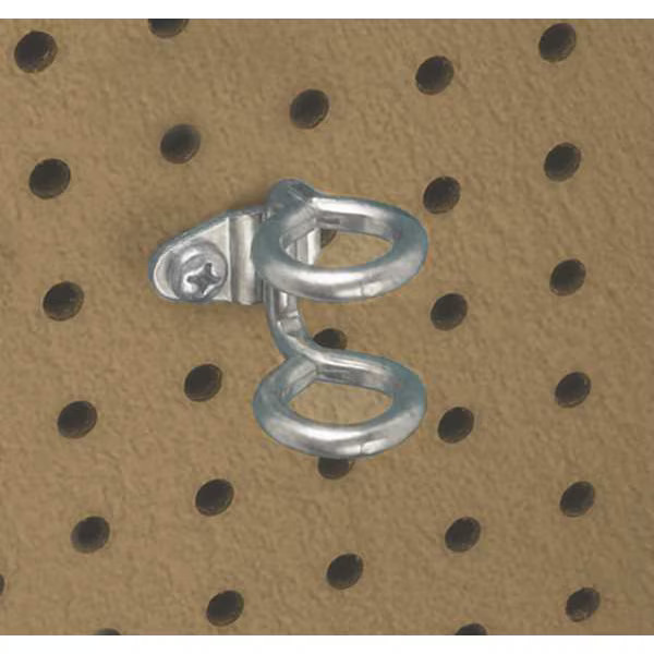 3/4 In. I.D. Steel Double Ring Tool Holder for 1/8 In. and 1/4 In. Pegboard,